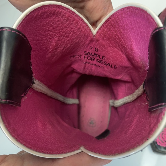 ARIAT Live Out Loud Pink Sugar Skull Gypsy Rose embroidered Cowboy Boots 7 7.5 - Picture 8 of 12